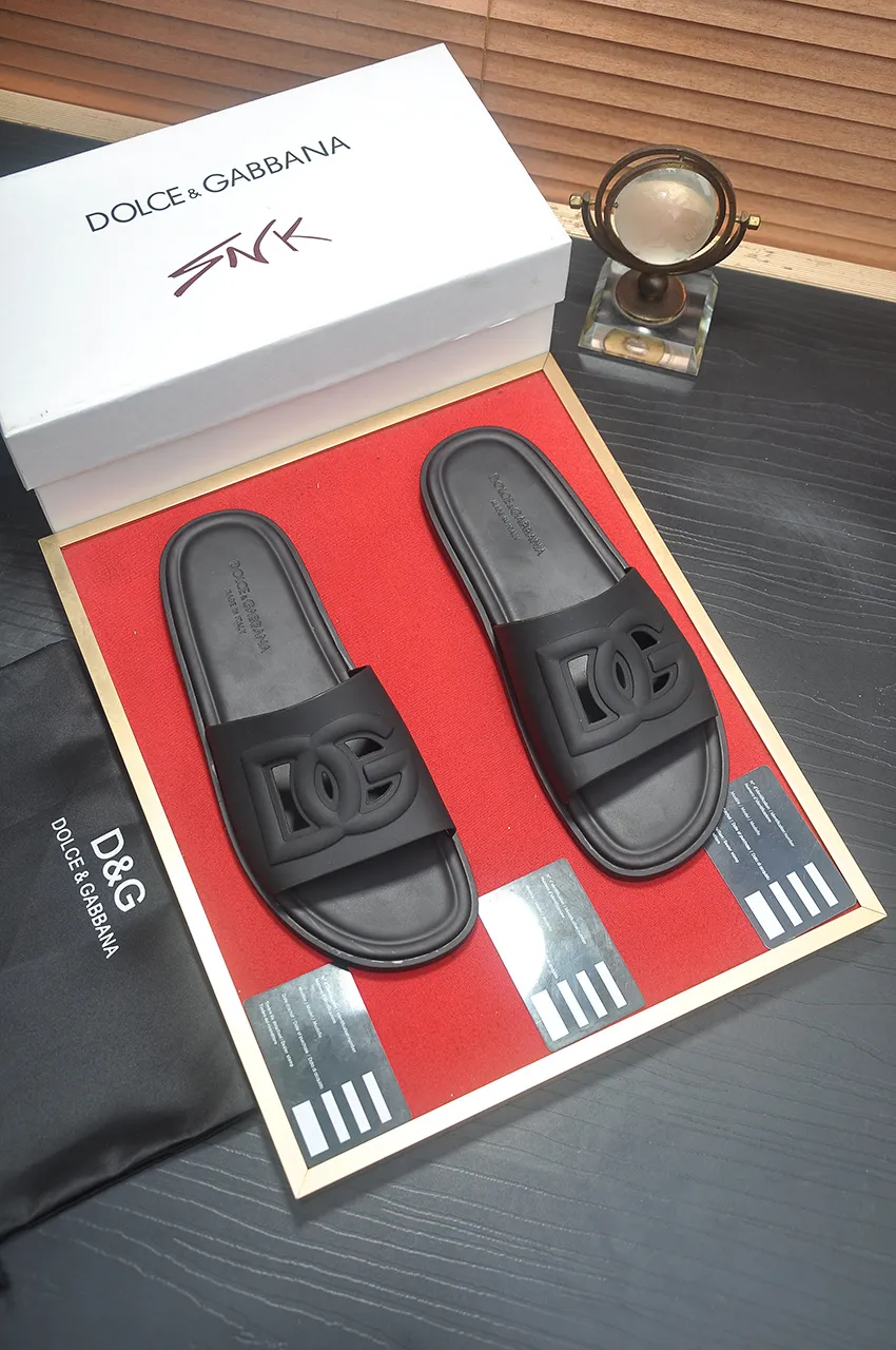 Men's shoes 💰280 [D&G] High-end quality Product trademark: DG "Dolce & Gabban*" slippers, Product material: Imported cowhide upper, original air cushion outsole, regular size: 38-45
